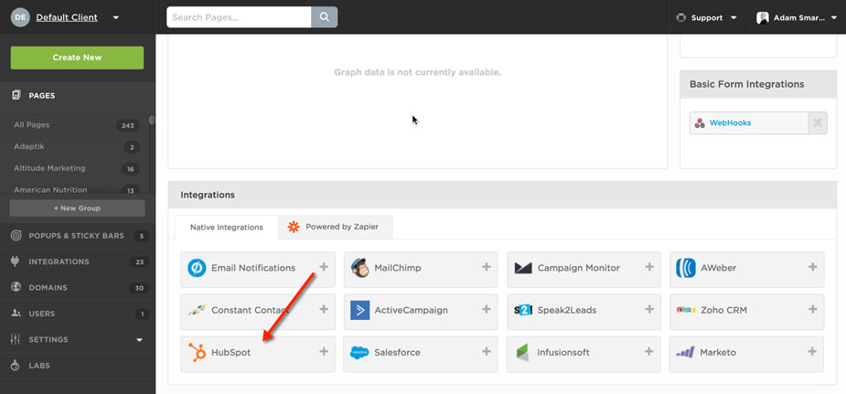 HubSpot-Unbounce Integration Button