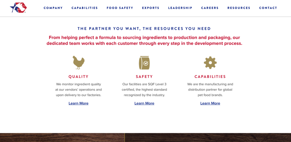 ANI Manufacturing Website - a good example of connecting with the customer