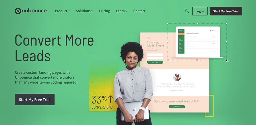 B2B Marketing Tool #2: Unbounce
