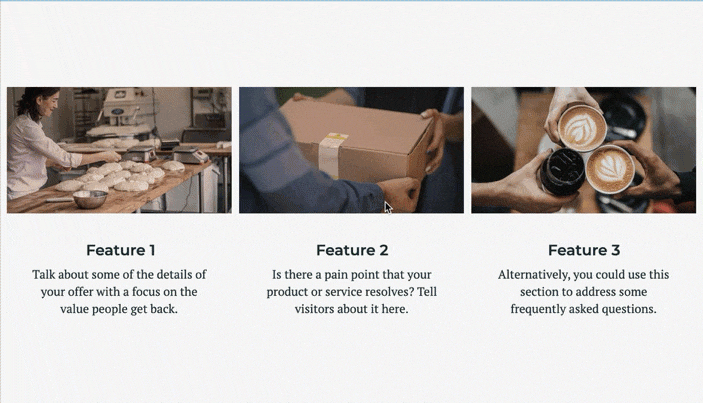 GIF showing how the Unbounce clipboard holds two things.