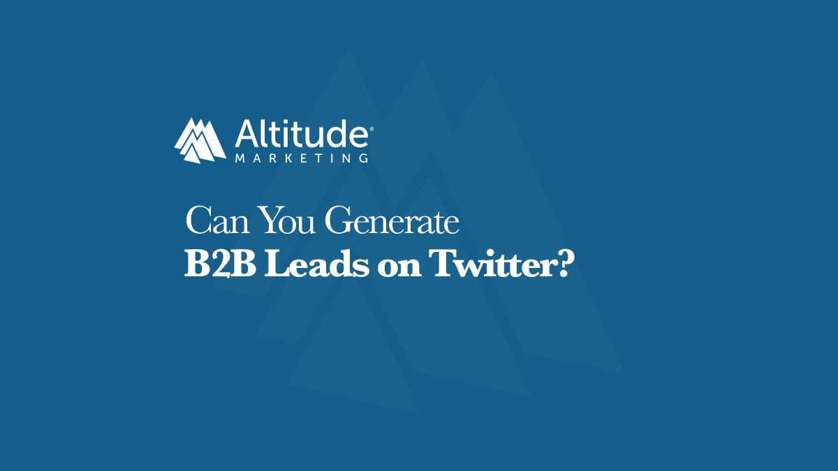 Featured Image: Can you generate B2B leads on Twitter?