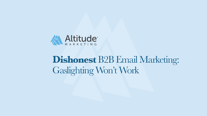 Dishonest B2B Email Marketing