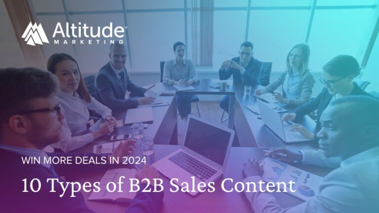 10 types of b2b sales content for 2024