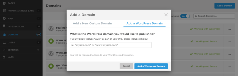 Adding a Domain to Unbounce - It's one of the first things to do when you get started