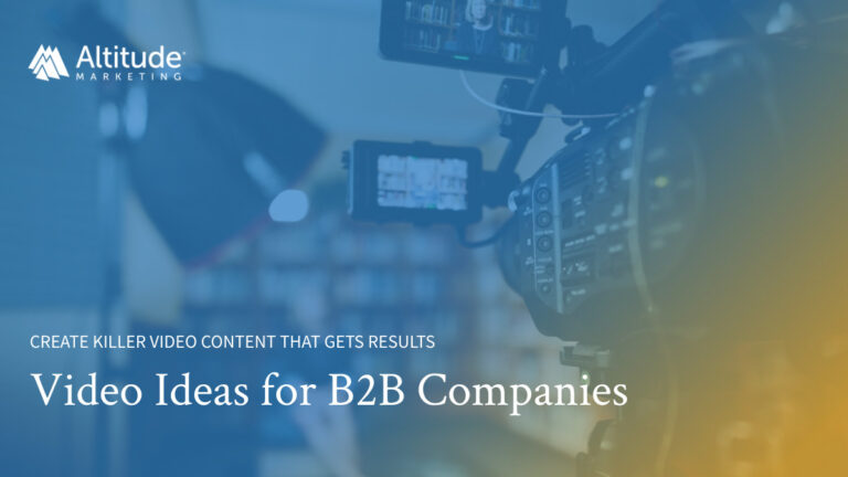 b2b video content ideas blog banner