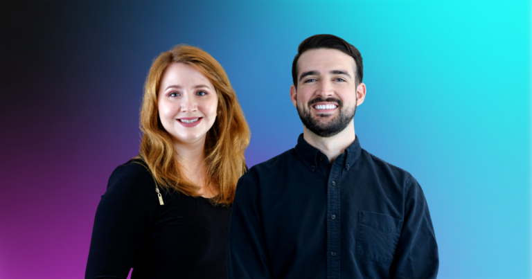women and man headshot as featured image for news post: "Altitude Promotes Carissa Ackley and Brendan McIntyre to Senior Client Engagement Manager, Strengthens Focus on Client Success "