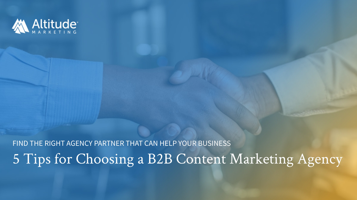 choosing a b2b content marketing agency