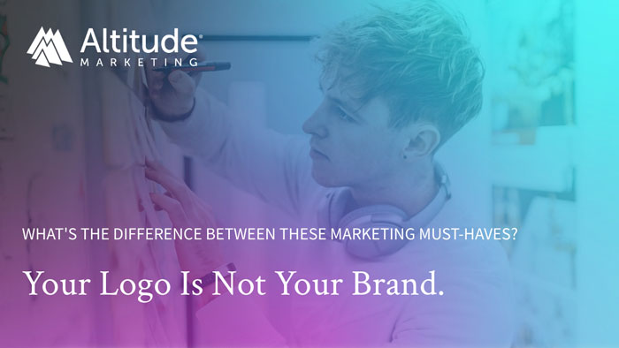 Logo vs. brand – they're not the same thing! (Featured image for blog post)