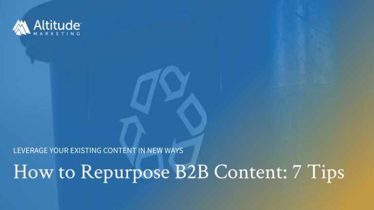 how to repurpose b2b content