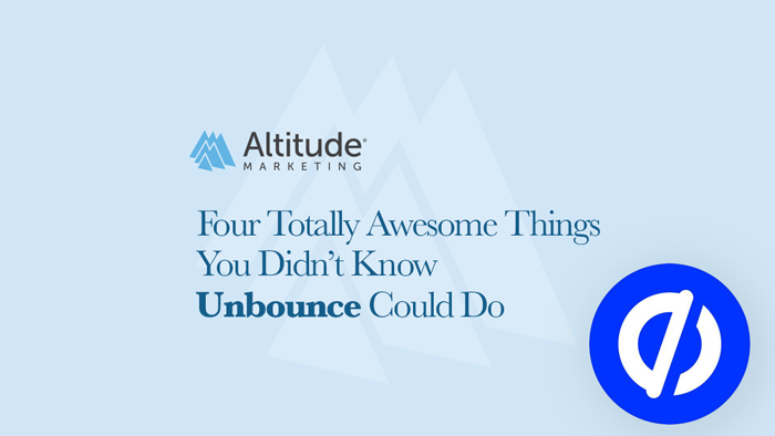 Unusual Unbounce Use Cases