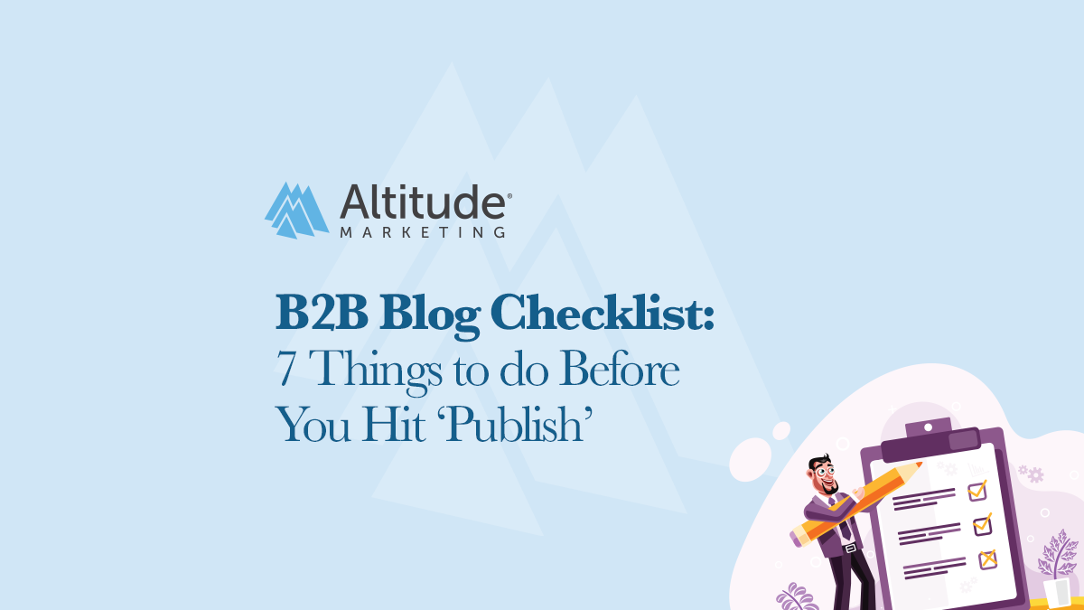 B2B Blog Checklist: Featured Image