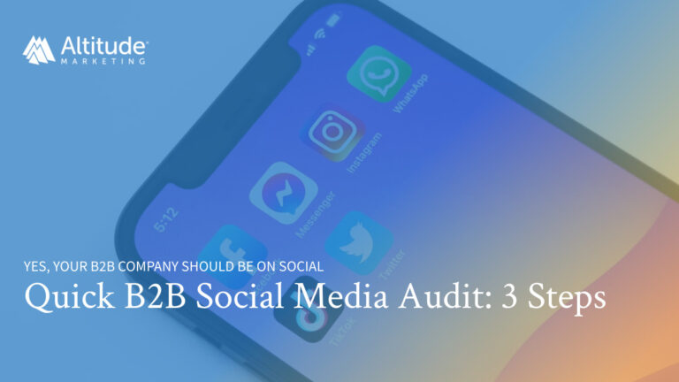 quick b2b social audit 3 steps
