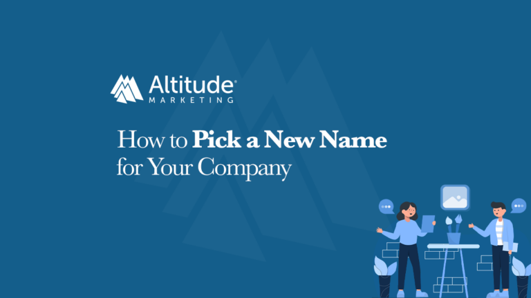 Picking a new name for your company