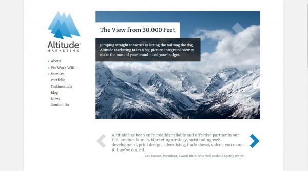 Altitude website homepage