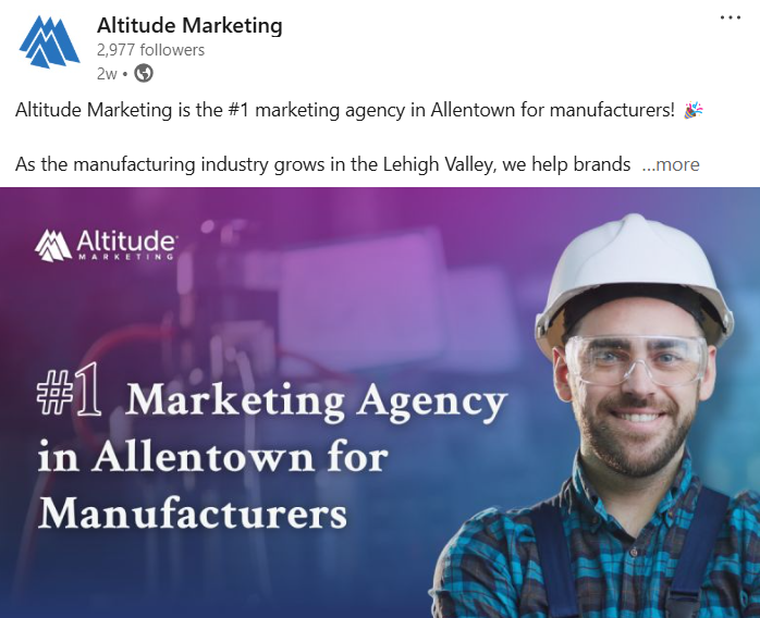 Altitude Marketing LinkedIn Post