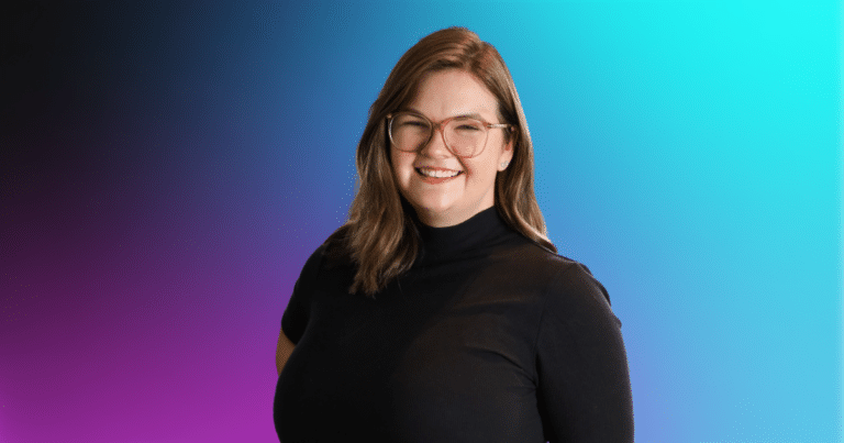 headshot of altitude employee on gradient blue and purple background