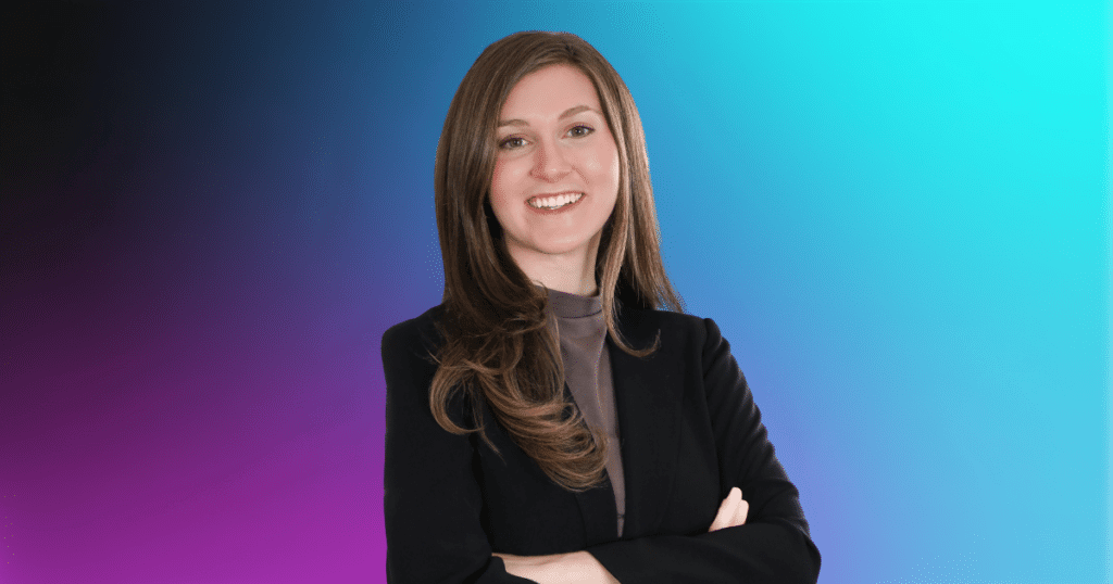Image of Sloane Wilten in front of a gradient background